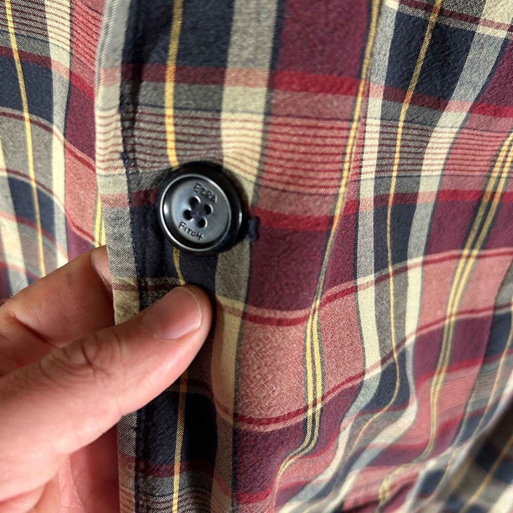 Ezra Fitch Plaid Sport Coat in Red, Yellow, and Black - Picture 5 of 10